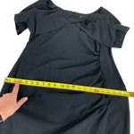 LK Bennett L.K. Bennett Luxury Designer | 14 | Short Sleeve Criss-Cross Bodice Ruched Midi Photo 7