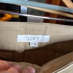 Loft NWT  Womens Riviera Short Khaki Tan Cotton Blend Chino 6" Size 12 Photo 5