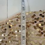 NWT Sequin Tank Top by Daniya Fits Medium Gold Metallic Sequins Sleeveless Party Photo 5