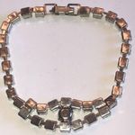 Vintage Silver Tone Smoky Gray CZ Rhinestone Classic Formal Bracelet Photo 4