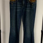 Ralph Lauren Vintage Lauren Flared Jeans with Suede Pockets Size 12 Photo 0