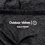 Outdoor Voices CloudKnit Womens Black Heather Long Sleeve Thumbhole Shirt Small Photo 4