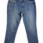 Kut From The Kloth Jeans Womens 18W Straight Leg Blue Wash Cotton Spandex Photo 0