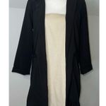 Chadwick's VTG Tan Beige Cream Square Neck MIDI Linen Dress 12P Photo 0