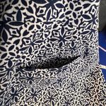 Talbots Chatham Cropped Pants Blue White High Rise Flat Front Side Zip Size 16 Photo 6