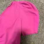 Free People Somethin Bout You Bright Pink Puff Sleeve One-Shoulder Bodysuit Photo 3