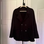 Frank & Eileen  Belfast Black Button Jacket Triple Fleece sweatshirt Peacoat Photo 1