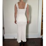 Free People  Beach White Semi-Sheer Maxi Dress with Slit Size XS Photo 2