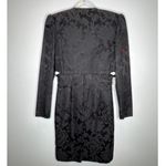 1990s Scott McClintock Black Jacquard Sheath Dress w/ Embroidered Bolero S Photo 10