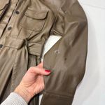 Marissa Webb Green Faux Leather belted Dress Size 6 Photo 4