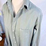 Frank & Eileen  Mary Long Sleeve Shirt Dress Soft Sage Green Sz Small🧡 Photo 3