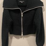 Urban Outfitters Amal Doble Zip-Up Green Cardigan Photo 1