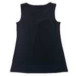 Susan Graver  Women’s Black Rouched V Neck Tank Top Sleeveless Sz XXS Photo 2