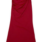 Runaway The Label Strapless Red Ruched Maxi Dress XS Sleek Formal Evening Look Photo 0