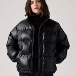 Levi's Levi’s Noe Western Puffer Jacket Black – Anthracite Night – Size XS – NWT Photo 3