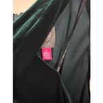 Vince Camuto  Green Velvet Sleeveless Cross Halter Neck Sheath Dress Size 14 NWOT Photo 3