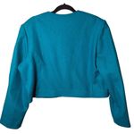Pendleton Jacket Womens 18 Blue 100% Virgin Wool Cropped Blazer Made in USA Photo 1