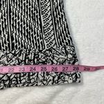 Soft Surroundings  Raven Shift Black and White Dress  3/4 Sleeve Ikat Print Rayon Photo 10
