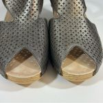 Dansko  Teagan Metallic Gunmetal Leather Heeled Sandals Size 41 or 10.5-11 Photo 5