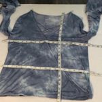 American Eagle  Outfitters Soft & Sexy Blue V-Neck Tie Dye Top M Cozycore Boho 70 Photo 4