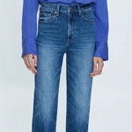 Pistola  Cassie Size 24 Super High Rise Straight Leg Jeans Medium Palladium NEW Photo 0