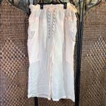 Anthropologie  Lilka See-Through Wide Leg Peach Beach Cover Up Pants Size L Photo 1
