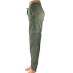 Cotton On Green Straight Leg Elastic Waist Drawstring Trousers Cargo Pants Sz 10 Photo 1