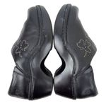 Ariat  Black Leather Clog Mules Silver Embellishment Slip on Womens Size 8.5 B Photo 8