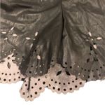 Mona B  faux leather eyelet shorts size large Photo 2