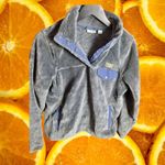 L.L.Bean Fleece Jacket Snap Pullover Soft Cozy Outdoors Small Petite Gray Photo 1