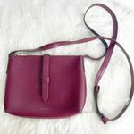 J.Crew Burgundy Leather Crossbody Purse Photo 0