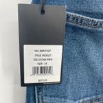 RE/DONE 70s Stove Pipe Jeans True Indigo High Rise Straight Leg Size 23 Photo 7