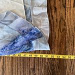 White Fox Boutique NWT White Fox End of Road Maxi Dress S Blue Frill Ruffle Edge Wedding Guest Photo 6