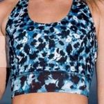FP Movement Tank sports bra open back Free People animal print Ashford Twilight Blue Size M Photo 0