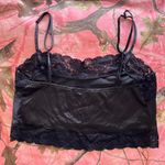 Brandy Melville silk black lace cami Photo 3