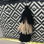 Modern Black and beige Geometric Tote Bag Photo 1