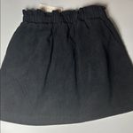 Copper Key Black Corduroy Skirt Women's Size Medium Mini Skirt Paperbag Waist Photo 0