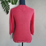 Lilly Pulitzer πHPπ Fuchsia Pink Crochet Cotton Sweater Photo 4