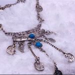 Bohemian Silver Medals Statement Necklace Photo 3