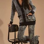 Hemant and Nandita  Ruha Flared Ribbed Printed Cotton Pants Photo 1