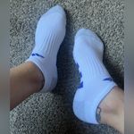 Adidas  White and Blue Ankle Socks Photo 0