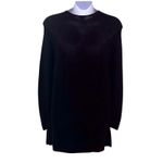 J Jill Merino Wool Sweater Dress Black Medium Photo 1