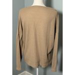 Ekouaer Tan Waffle Night Button Up Lounge Top, XLSDS Photo 3