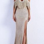 SheIn Champagne Fringe Dress Photo 0