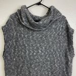 James Perse 3 Sweater Womens Gray Merino Sleeveless Funnel Neck Marled Knit Photo 2