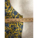 J.Jill Linen Floral Print Sleeveless Shift Dress Yellow Blue Vacation Resort Photo 4