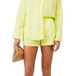 Araminta James Portugal Shirt in Limoncello Large Womens Button Down Top Green Photo 0