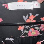Lush Clothing Lush Floral Black Mini Dress‎ Size Medium Photo 4