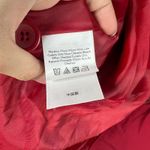 Eddie Bauer Women’s Belted Trench Coat Size L Red Cotton Nylon Holiday Photo 3