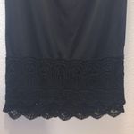 Downeast  black layered lace hem slip skirt Photo 4